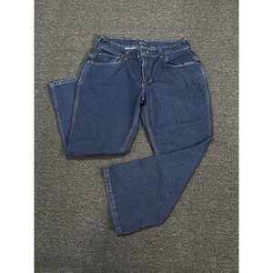 Origin Bootcut Jeans Men's 32x28 (Fits 33x26) Blue Denim Dark Wash Stretch USA